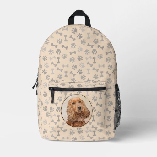 English Cocker Spaniel Painting _ Original Dog Art Printed Backpack