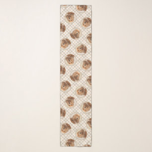 English Cocker Spaniel Painting Original Dog Art Scarf