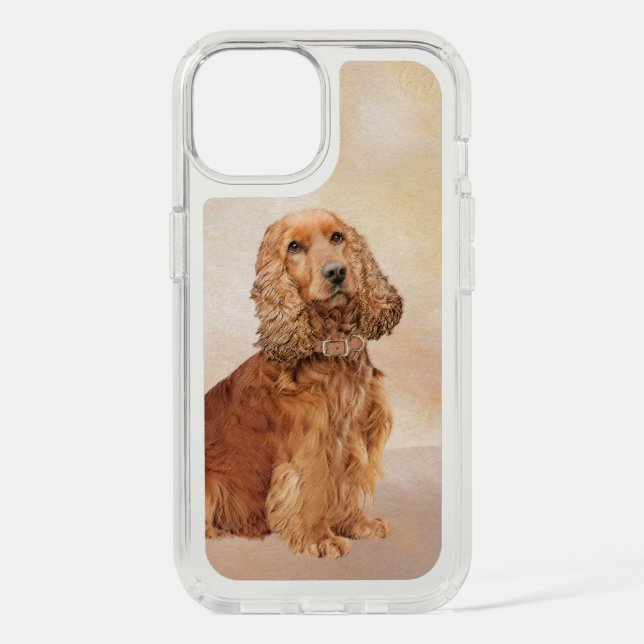 English Cocker Spaniel Painting - Original Dog Art Speck iPhone Case (Front)