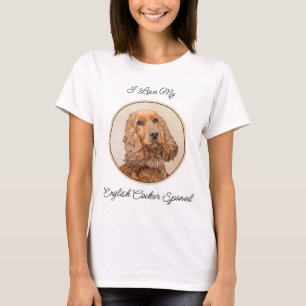 English Cocker Spaniel Painting - Original Dog Art T-Shirt
