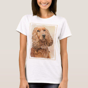 English Cocker Spaniel Painting - Original Dog Art T-Shirt