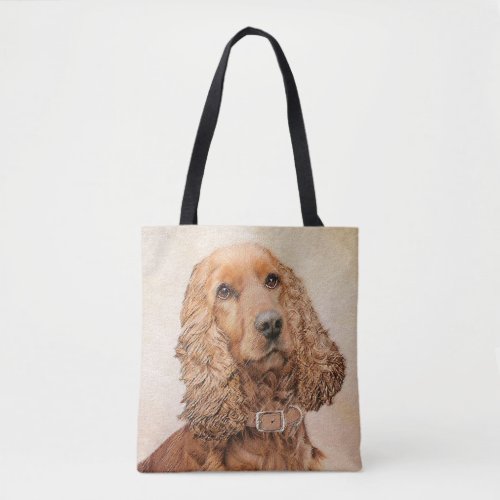 English Cocker Spaniel Painting _ Original Dog Art Tote Bag