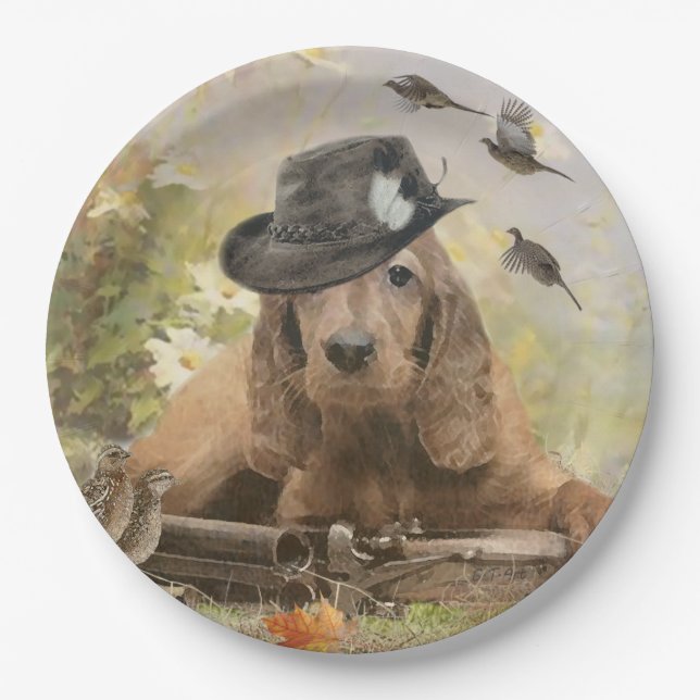 English Cocker Spaniel    Paper Plates (Front)