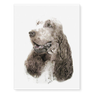 English Cocker Spaniel Temporary Tattoos