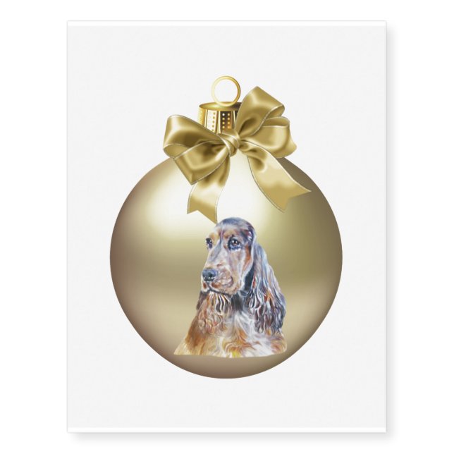 English Cocker Spaniel Temporary Tattoos (Front)