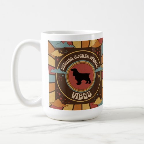 English Cocker Spaniel Vibes_ 70s Retro Mug