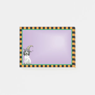 English Cocker Spaniel Witch Post-it Notes