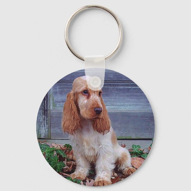 English Cocker Spaniels Keychain (Front)