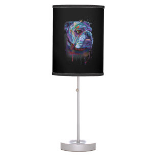 English Colorful Bulldog Gift A English Bulldog Table Lamp
