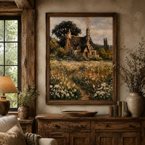 English Cottage 16x20 Wall Art