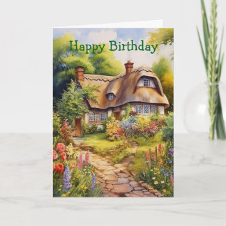 English Cottage Card