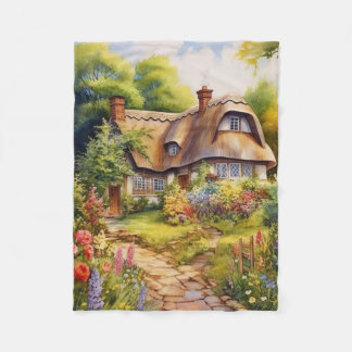 English Cottage Fleece Blanket