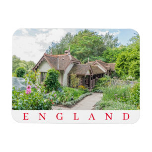 English cottage fridge magnet