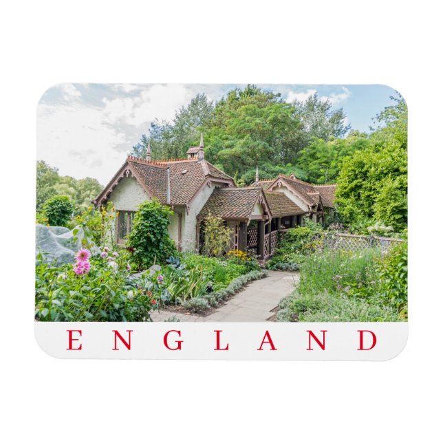 English cottage fridge magnet (Horizontal)