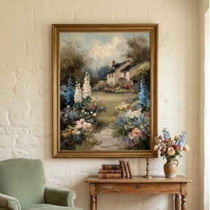 English Cottage Gallery Wrap 24x36