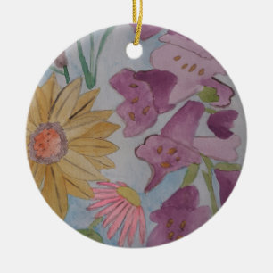 English Cottage Garden Ceramic Ornament