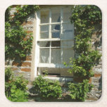 English Cottage I Charming Square Paper Coaster