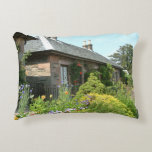 English Cottage II with Flower Garden Photography Accent Pillow