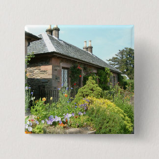 English Cottage II with Flower Garden Photography Button