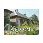 English Cottage II with Flower Garden Photography Doormat