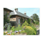 English Cottage II with Flower Garden Photography Postcard