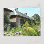 English Cottage II with Flower Garden Photography Postcard