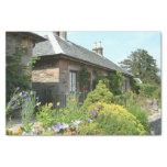 English Cottage II with Flower Garden Photography Tissue Paper