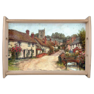 “English Cottage” Serving Tray