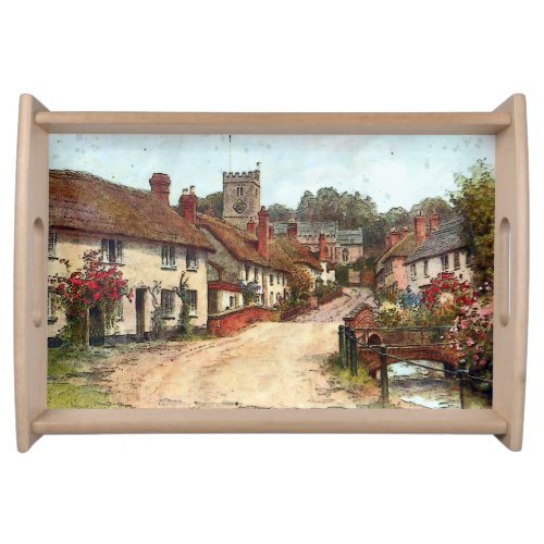 English Cottage Serving Tray