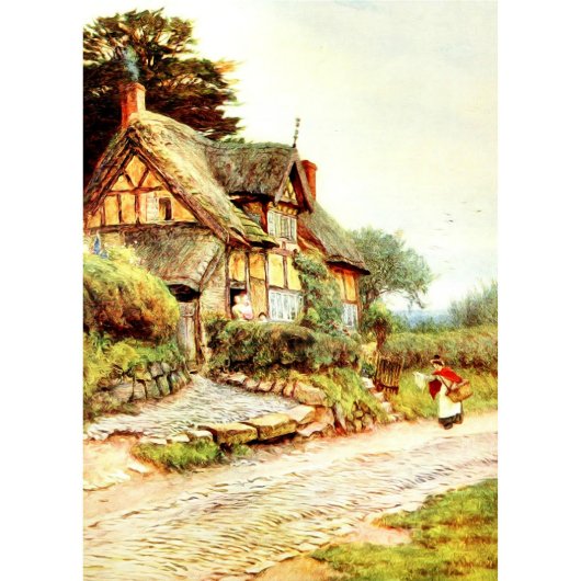 English Cottage Telephone Address Book (Front)