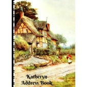 English Cottage Telephone Address Book (Front)