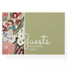 English Cottage Wedding Guest Book