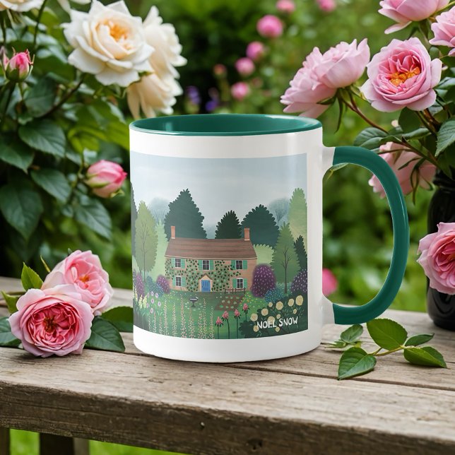 English Country Cottage Garden House Coffee Mug (Creator Uploaded)