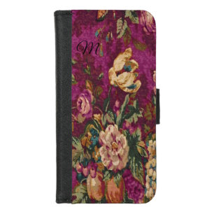 English Country floral Monogram iPhone 8/7 Wallet Case