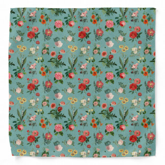 English Country Garden Chintz Bandana