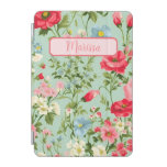 English Country Wildflower Personalized iPad Mini Cover