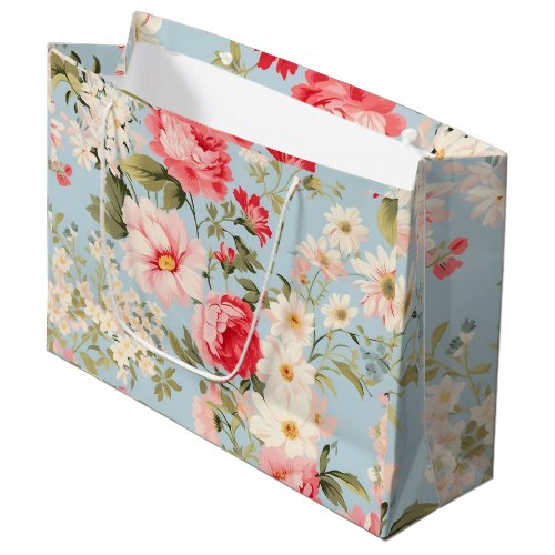 English Countryside Flower Garden Gift Bag