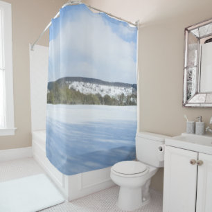 English Countryside in Winter - Personalized Shower Curtain