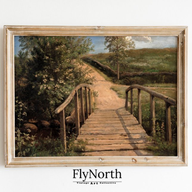 English Countryside Painting Vintage Landscape Art Poster (Creator Uploaded)