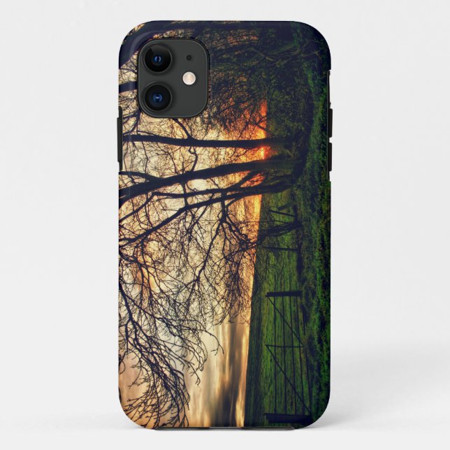 English Countryside Sunset HDR iPhone 5 case (Back)