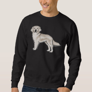 English Cream Golden Retriever Cartoon Dog Design Sweatshirt