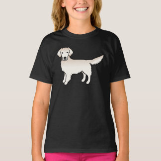 English Cream Golden Retriever Cute Cartoon Dog T-Shirt