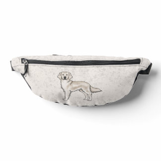 English Cream Golden Retriever Cute Dog Beige Fanny Pack