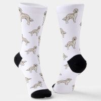 English Cream Golden Retriever Cute Dog Pattern