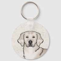 English Cream Golden Retriever Cute Dog Portrait