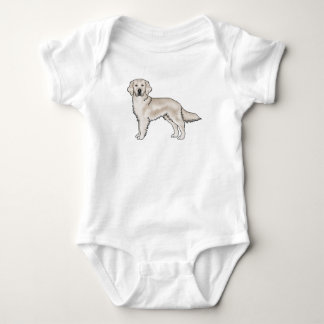 English Cream Golden Retriever Dog Adorable Baby Bodysuit