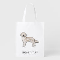 English Cream Golden Retriever Dog Custom Text