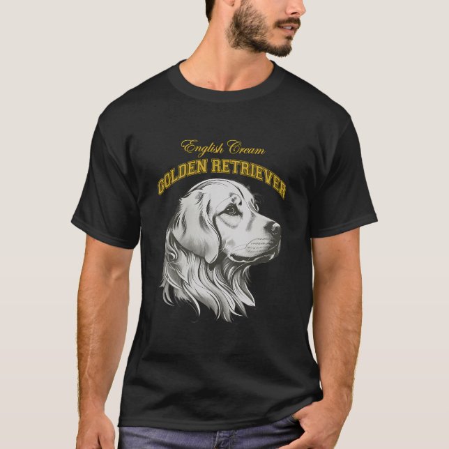 English Cream Golden Retriever Ecgr Retro Preppy C T-Shirt (Front)