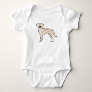 English Cream Labrador Retriever Adorable Lab Dog Baby Bodysuit