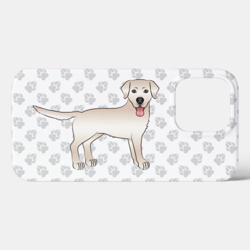 English Cream Labrador Retriever Cartoon Dog iPhone 13 Pro Case